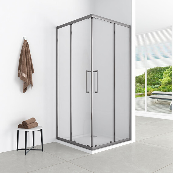 Душевое ограждение Loranto 120x80 см CS-AB01GG-128, серый матовый/прозрачное фото 5