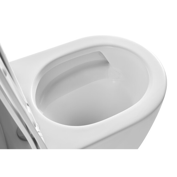 Унитаз-компакт безободковый Azario LUMA TORNADO FLUSHING AZ-1253ST с тонкой крышкой микролифт (система смыва Торнадо) фото 7