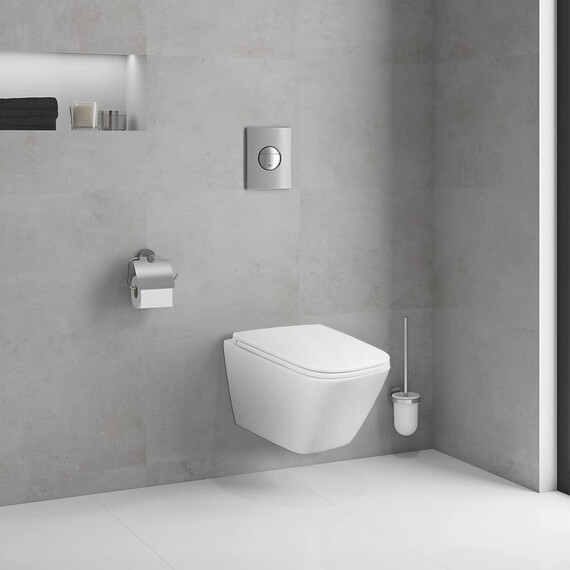 Унитаз подвесной безободковый Azario PRO PRO-0002 с тонкой крышкой микролифт фото 11