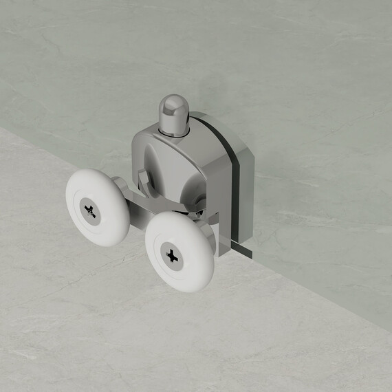 Душевое ограждение Loranto 90x90 см CS-AB01S-90, сатин/прозрачное фото 3