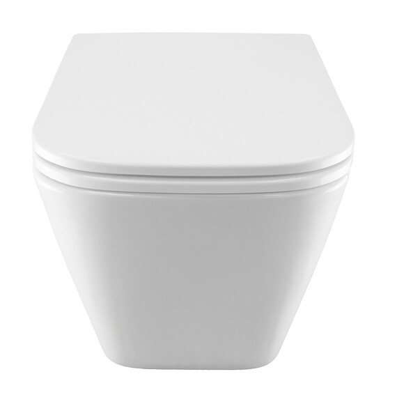 Унитаз подвесной безободковый Azario PRO PRO-0002 UQ3 с тонкой крышкой микролифт (Система смыва торнадо) фото 3