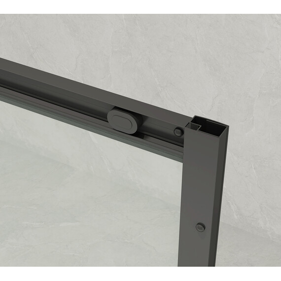 Душевое ограждение Loranto 120x80 см CS-AB02B-128, чёрный матовый/прозрачное фото 2