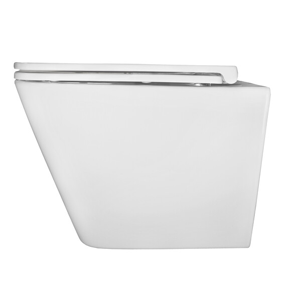 Унитаз подвесной безободковый Azario PRO PRO-0002 UQ3 с тонкой крышкой микролифт (Система смыва торнадо) фото 11