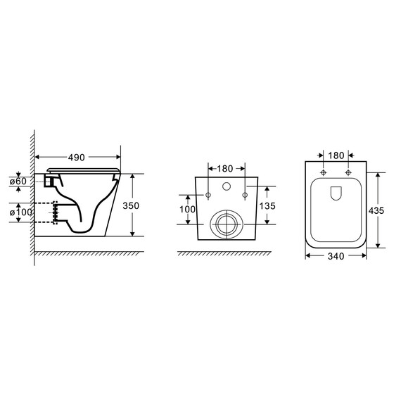 Унитаз подвесной безободковый Azario PRO PRO-0002 с тонкой крышкой микролифт фото 12