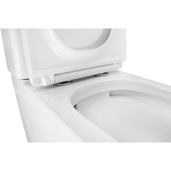 Унитаз-компакт безободковый Azario SAVIA AZ-8303D-s с с быстросъемным сиденьем микролифт фото 7