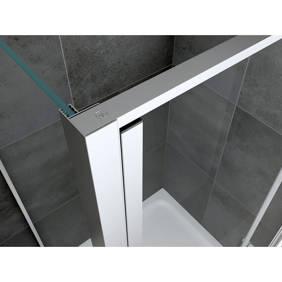 Душевое ограждение Abber Sonnenstrand 110х85 см AG04110S-S85, хром/прозрачное фото 3