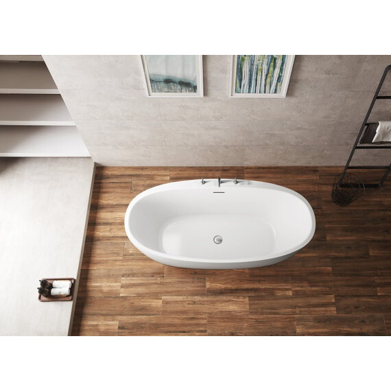 Ванна отдельностоящая BelBagno BB404-1500-800 150х80 см, Размер - мм: 1500x800 фото 4