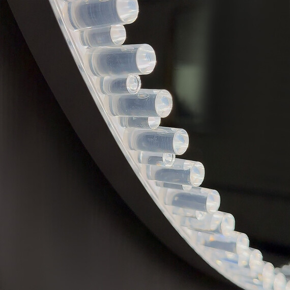 Зеркало Azario Лайвли 80 см АZ-LED012125 (подсветка, подогрев и сенсорный выключатель) белый матовый фото 4