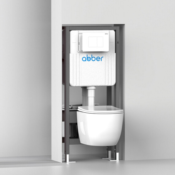 Инсталляция для унитаза двойная самонесущая Abber AC0106 фото 2