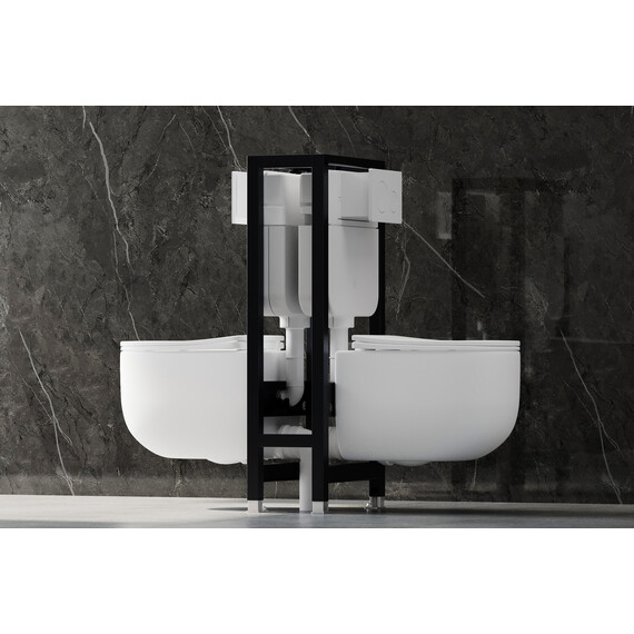 Инсталляция для унитаза двойная самонесущая Abber AC0106 фото 3