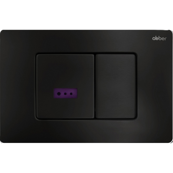 Кнопка смыва сенсорная Abber AC0122SMB, чёрный матовый фото 
