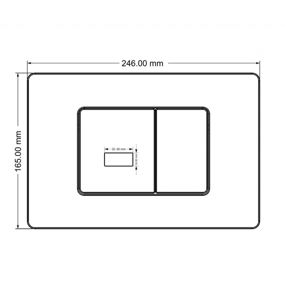 Кнопка смыва сенсорная Abber AC0122SMB, чёрный матовый фото 6