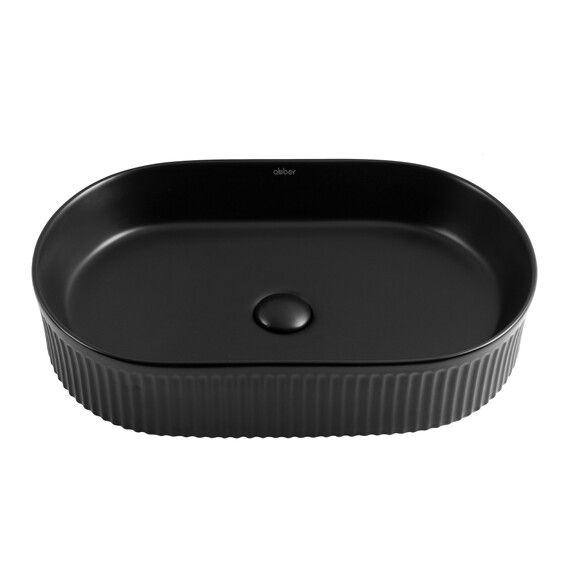 Раковина-чаша Abber Bequem 57 см AC2116MB, чёрный матовый фото 2