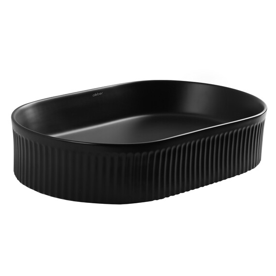 Раковина-чаша Abber Bequem 57 см AC2116MB, чёрный матовый фото 3