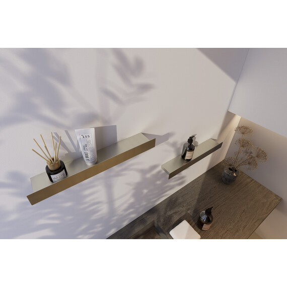 Полка прямоугольная ABBER Nischen AN3010BST 60 см, цвет сталь брашированная фото 2