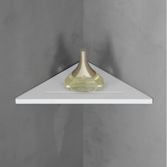 Полка угловая ABBER Stein AS1652, цвет белый матовый фото 