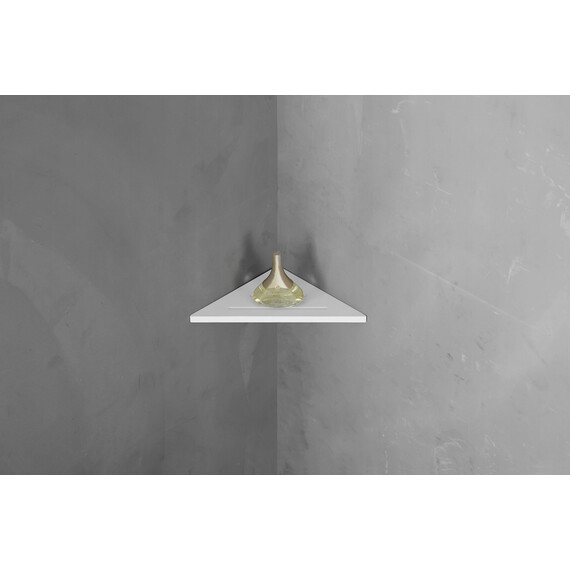 Полка угловая ABBER Stein AS1652, цвет белый матовый фото 2