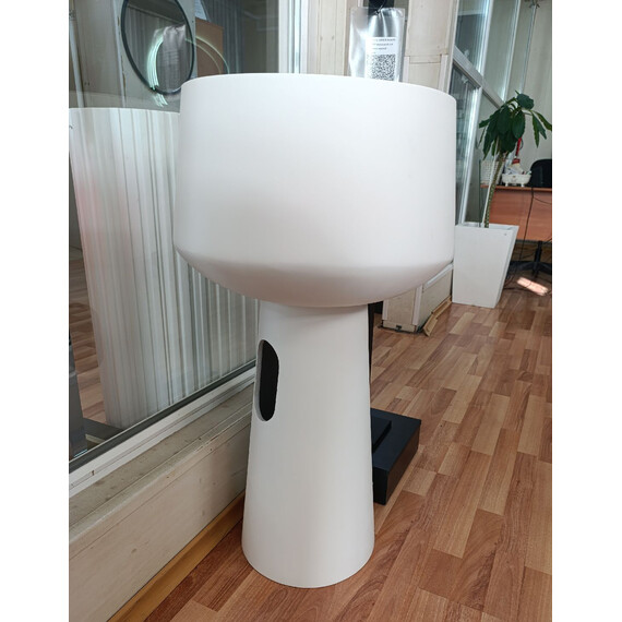 Раковина напольная Abber Stein 50 см AS2508-H, белый матовый фото 4