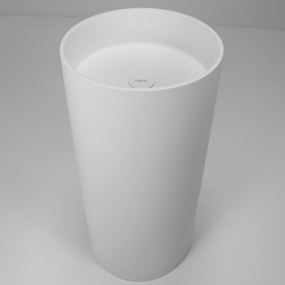 Раковина напольная Abber Stein 40 см AS2516-H, белый матовый фото 5