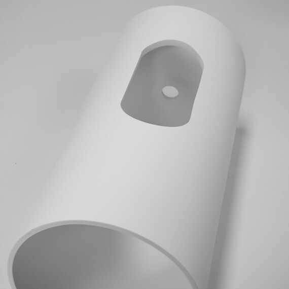 Раковина напольная Abber Stein 40 см AS2516-H, белый матовый фото 9