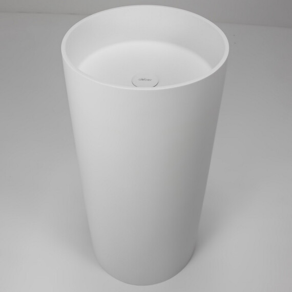 Раковина напольная Abber Stein 40 см AS2516, белый матовый фото 7