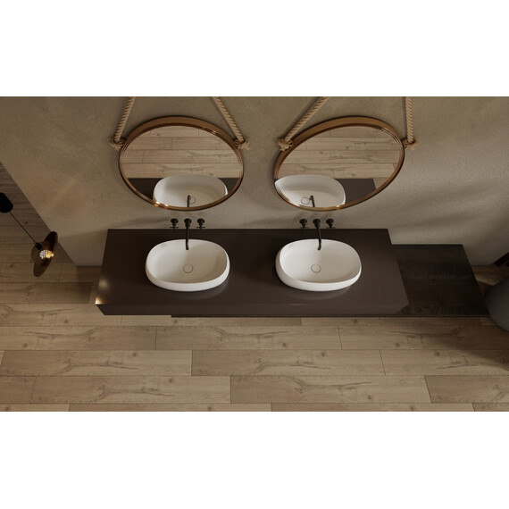 Раковина-чаша Abber Stein 58 см AS2632, белый матовый фото 5