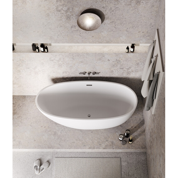 Ванна отдельностоящая Grossman Fly 170x75 см GR-1104M, белый матовый фото 6