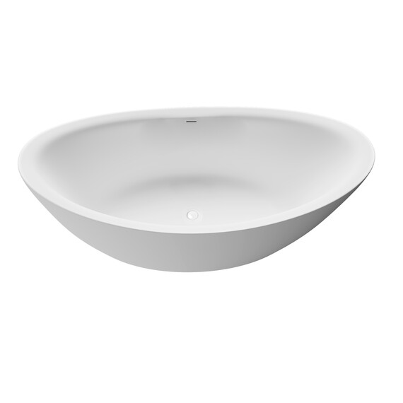 Ванна отдельностоящая Grossman Galaxy 180x85 см GR-1402M, белый матовый фото 4