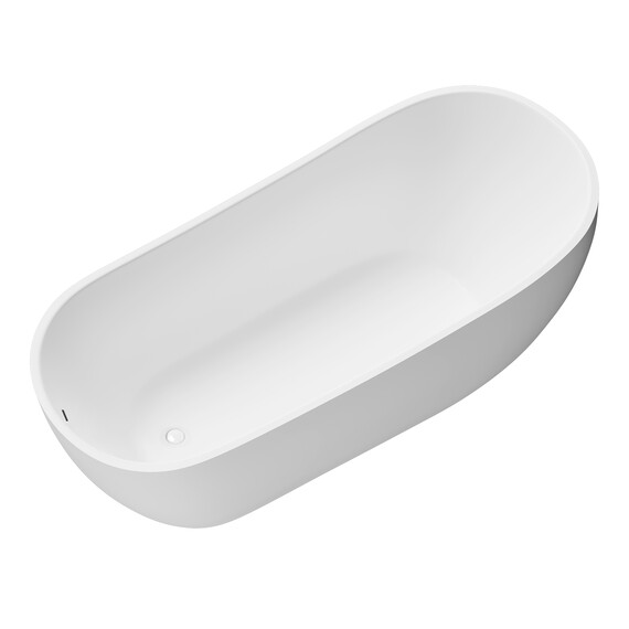 Ванна отдельностоящая Grossman Galaxy 170x75 см GR-1403M, белый матовый фото 3