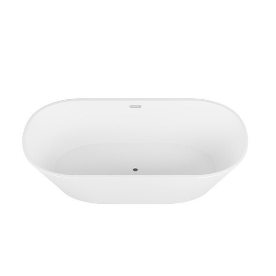 Ванна отдельностоящая Grossman Forta 170x75 см GR-1503M, белый матовый фото 2