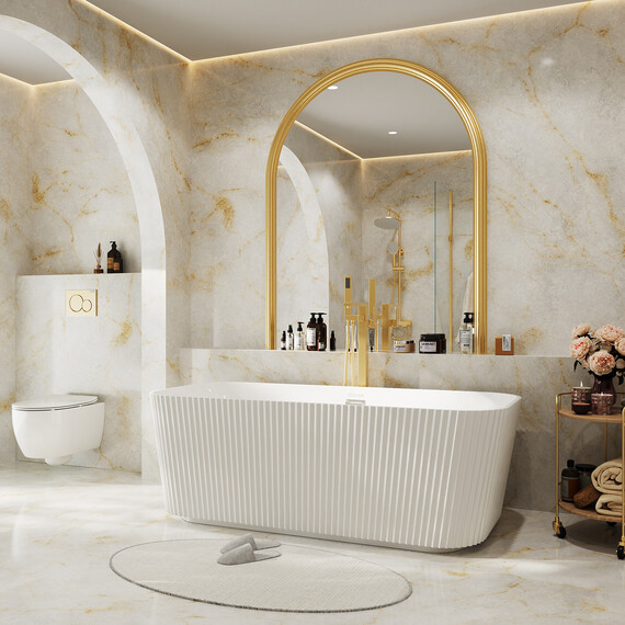 Ванна отдельностоящая Grossman Cristal 170x75 см GR-2028F фото 5