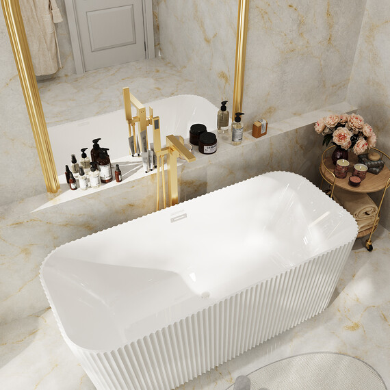 Ванна отдельностоящая Grossman Cristal 170x75 см GR-2028F фото 6