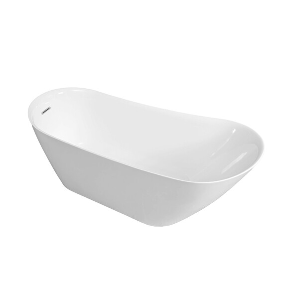 Ванна отдельностоящая Grossman Galaxy 170x75 см GR-2102M, белый матовый фото 