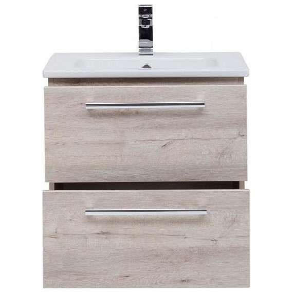 Тумба подвесная с раковиной Dreja Gio 100 см 77.0106D, дуб кантри - 4 Тумба подвесная с раковиной Dreja Gio 100 см 77.0106D, дуб кантри фото 4