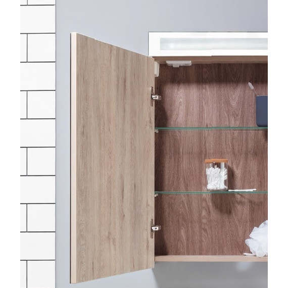 Зеркало-шкаф Dreja Max 70 см 77.9008D, дуб кантри - 4 Зеркало-шкаф Dreja Max 70 см 77.9008D, дуб кантри фото 4