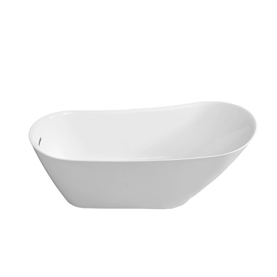 Ванна отдельностоящая Grossman Galaxy 170x75 см GR-2102M, белый матовый фото 2