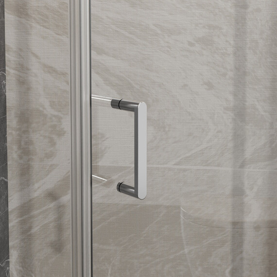 Душевое ограждение Azario SAKURA 100х100 см AZ-21C-100-MGR-CL, графит матовый/прозрачное фото 4