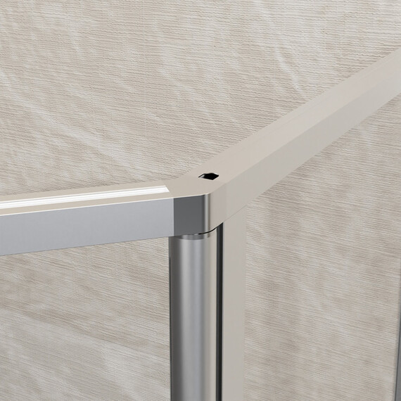 Душевое ограждение Azario SAKURA 90х90 см AZ-21C-90-BGL-CL, золото брашированное/прозрачное фото 3