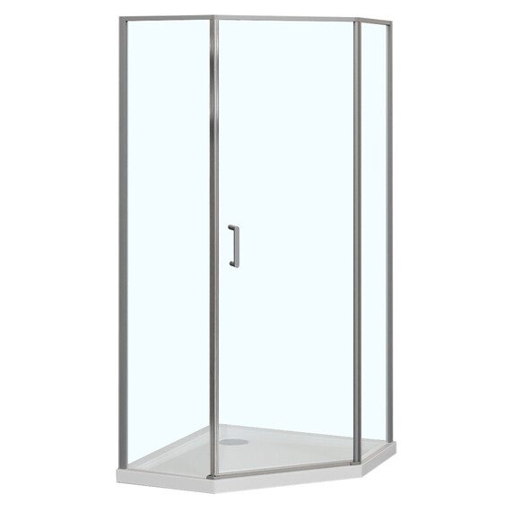 Душевое ограждение Azario SAKURA 90х90 см AZ-21C-90-MGR-CL, графит матовый/прозрачное фото 2