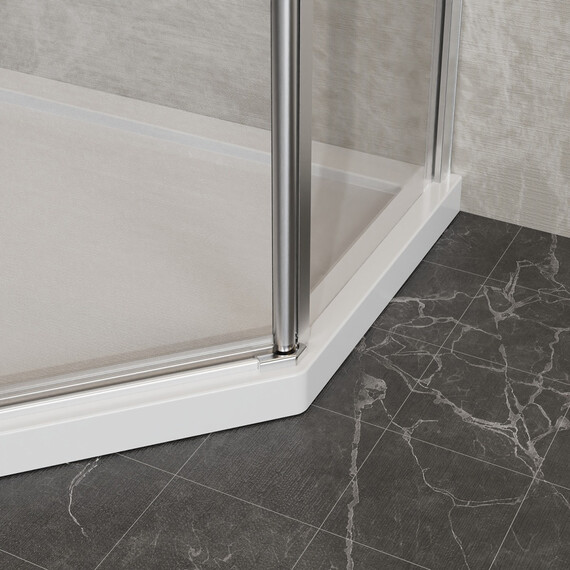 Душевое ограждение Azario SAKURA 90х90 см AZ-21C-90-MGR-CL, графит матовый/прозрачное фото 5