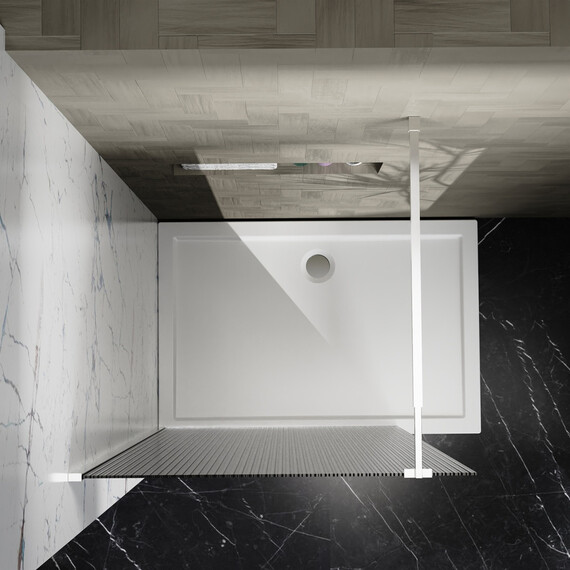 Душевая перегородка Azario Walk-in 110 см AZ-251-110-CH-CRF (стекло 8 мм) хром/рифленое фото 4