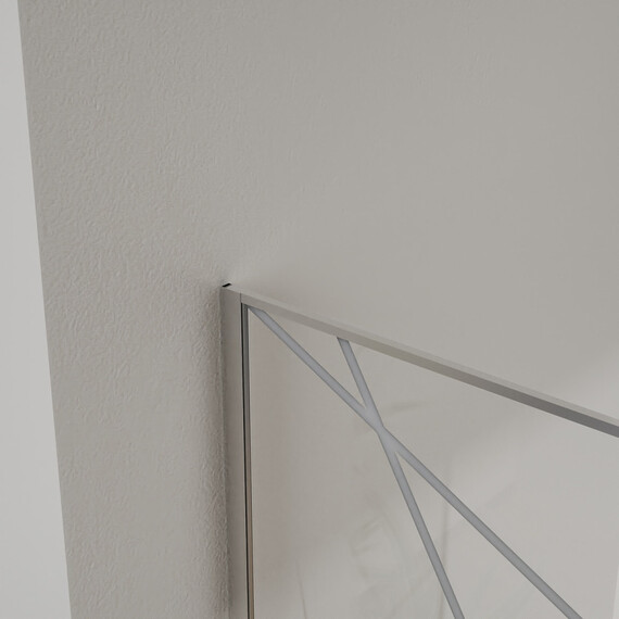 Душевая перегородка Azario Walk-in 120 см AZ-271-120-CH-CGP (стекло 8 мм) хром/узор фото 4