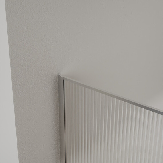 Душевая перегородка Azario Walk-in 90 см AZ-271-90-MВ-CRF (стекло 8 мм) чёрный матовый/рифленое фото 5