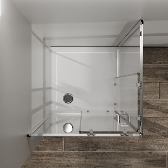 Душевое ограждение Azario PARIS 120х80 см AZ-R06-12080-CH-CHC, хром/стекло "Шиншилла" фото 5