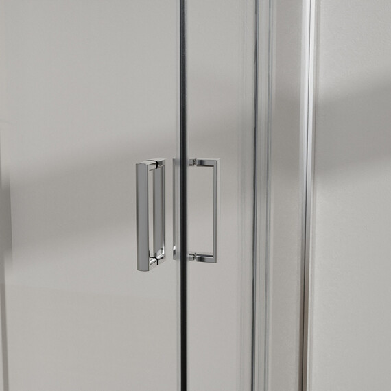 Душевое ограждение Azario PARIS 90х90 см AZ-R06-90-BGL-CHC, золото брашированное/стекло "Шиншилла" фото 6