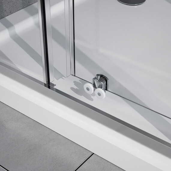 Душевое ограждение Azario VIENNA 90х90 см AZ-R36-90-MB-CL, чёрный матовый/прозрачное фото 3