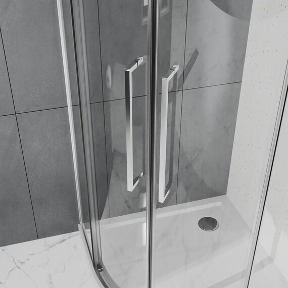 Душевое ограждение Azario SHANGHAI 80x80 см AZ-S43-80-CH-CL, хром/прозрачное фото 4