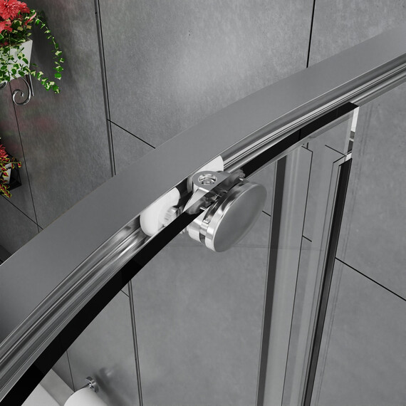 Душевое ограждение Azario SHANGHAI 90x90 см AZ-S43-90-BGL-CL, золото брашированное/прозрачное фото 6