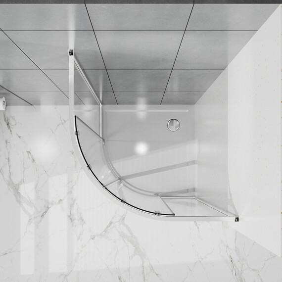 Душевое ограждение Azario SHANGHAI 90x90 см AZ-S43-90-CH-CL, хром/прозрачное фото 4