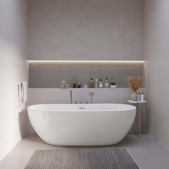 Ванна акриловая Grossman Classic 160x75 см GR-12501-1 фото 5